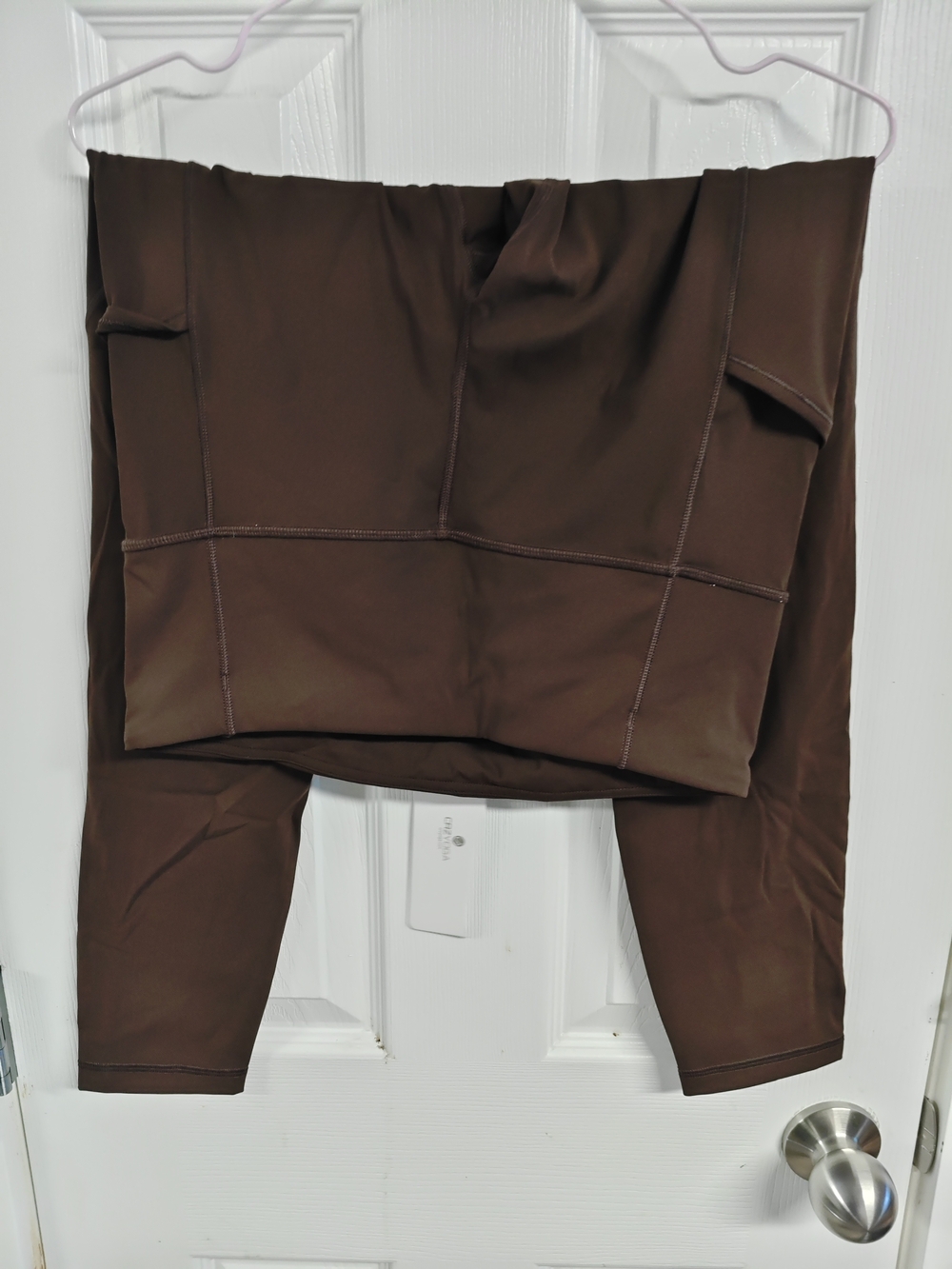 CRZ YOGA Brown High-Rise Workout Leggings - Picture 2 of 7